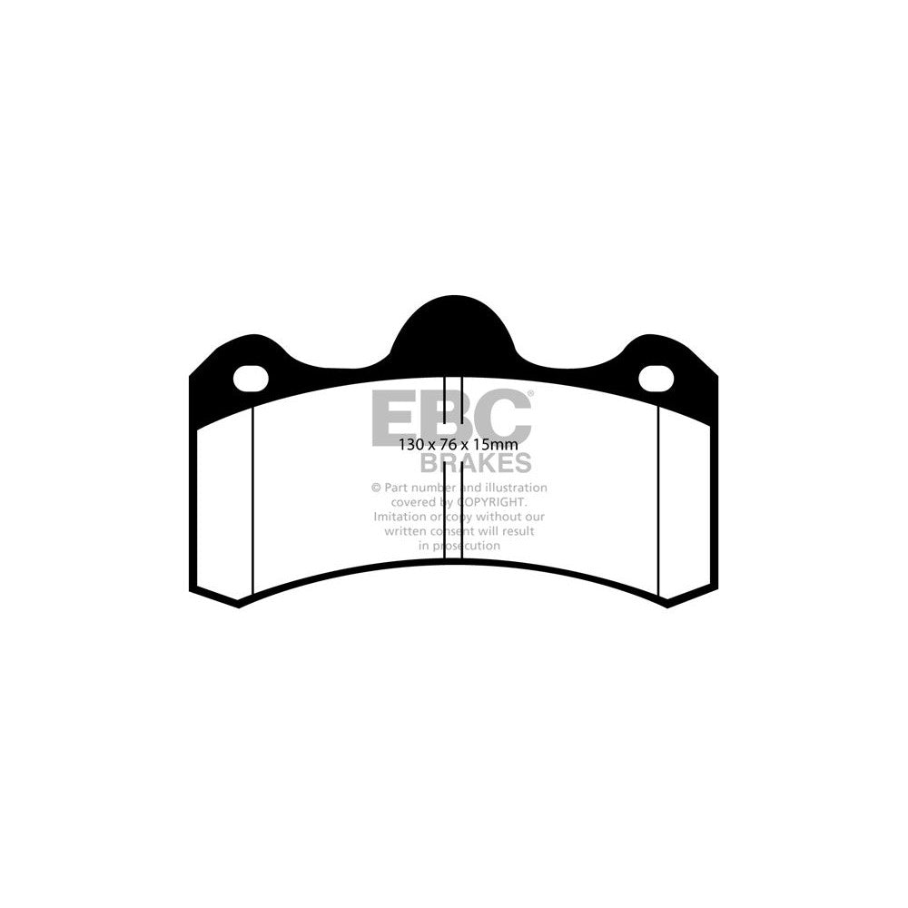 EBC Redstuff Brake Pads 130mm x 76mm DP3043C - Rear