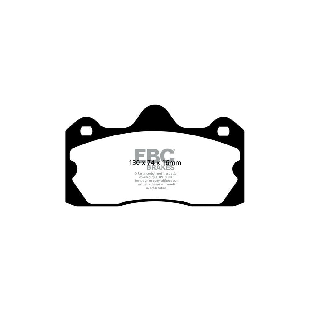 EBC Redstuff Brake Pads 130mm x 74mm DP3060C - Rear