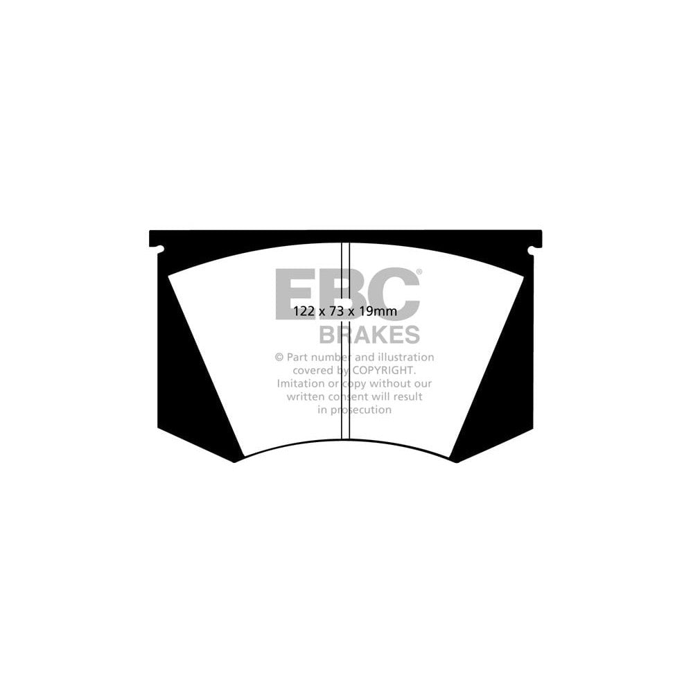 EBC Bluestuff NDX Brake Pads 122mm x 73mm DP5223NDX - Front