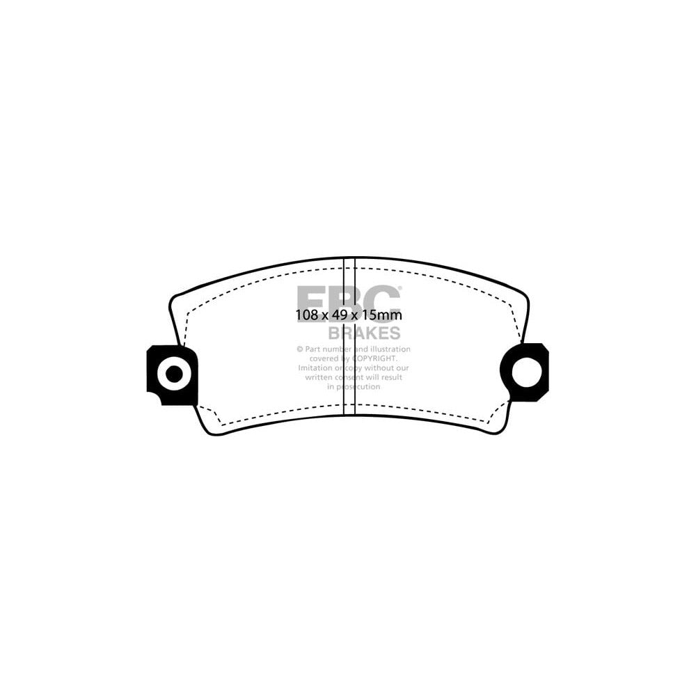 EBC Ultimax Brake Pads 108mm x 49mm DP269 - Front