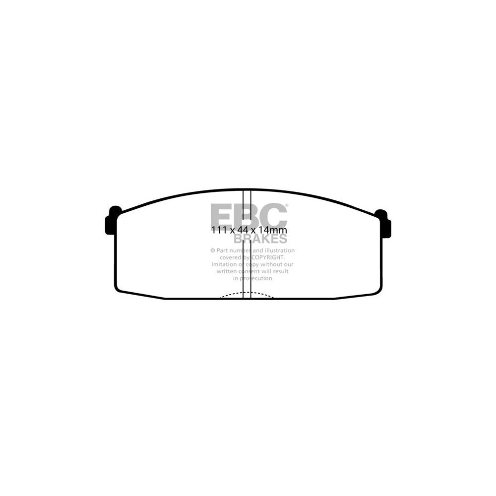 EBC Ultimax Brake Pads 111mm x 44mm DP365 - Front