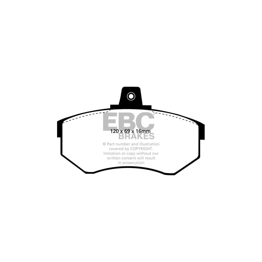 EBC Ultimax Brake Pads 120mm x 69mm DP369/2 - Front
