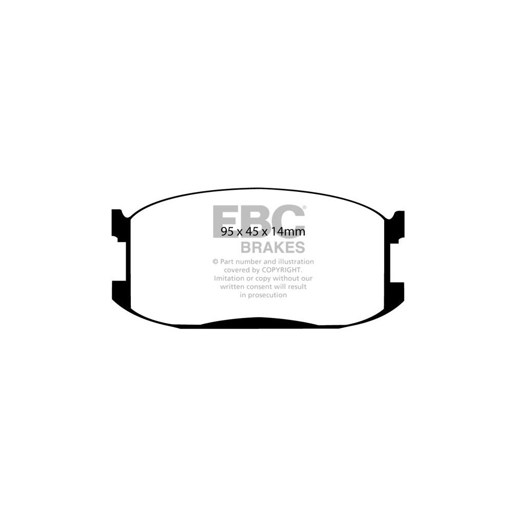 EBC Ultimax Brake Pads 95mm x 45mm DP387 - Front