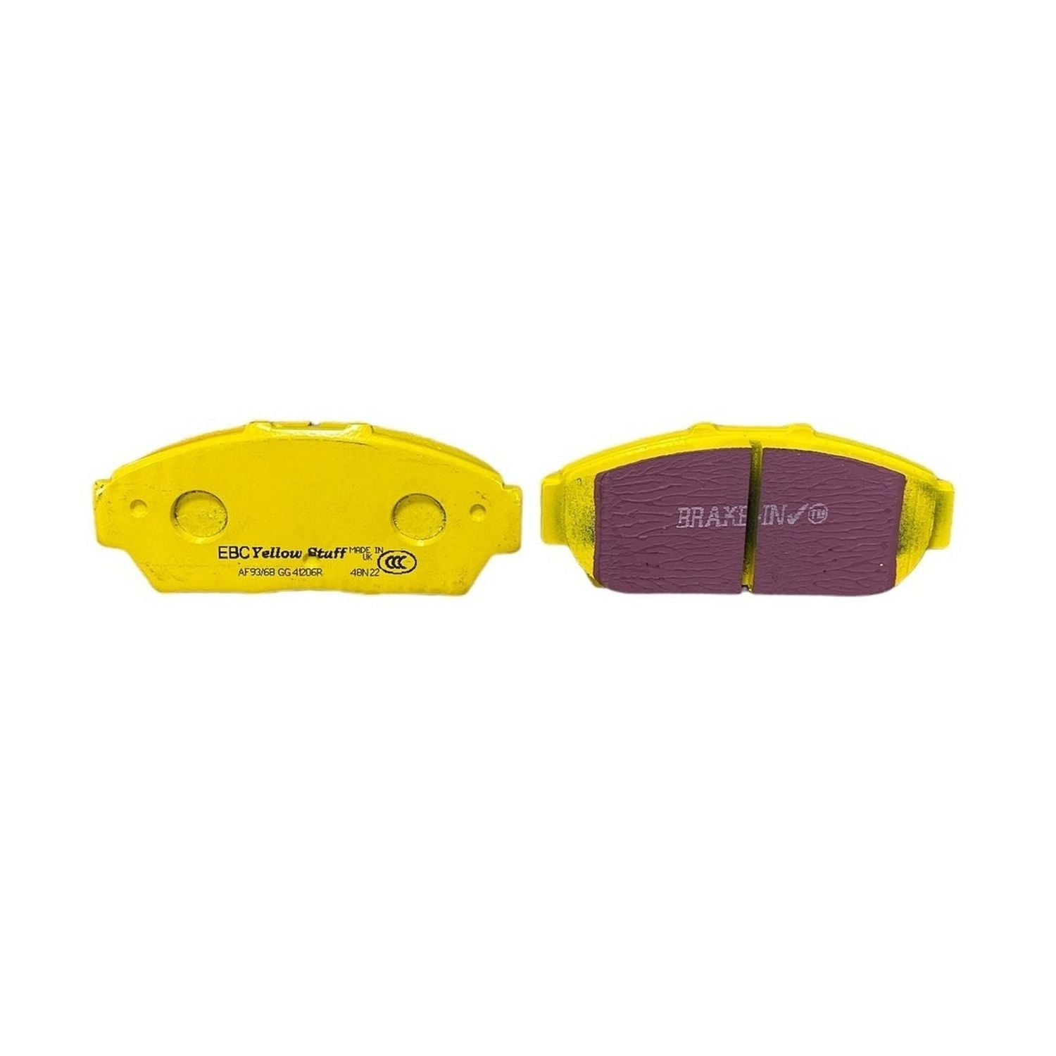 EBC Yellowstuff Brake Pads 129mm x 55mm DP41206R - Front