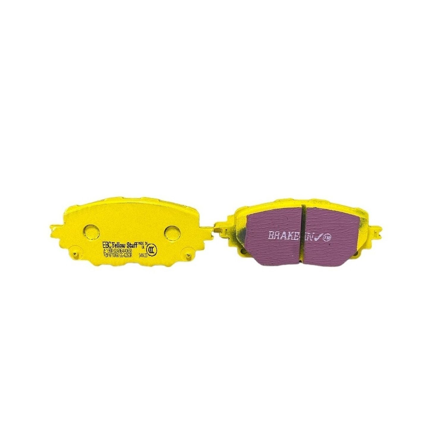 EBC Yellowstuff Brake Pads 122.3mm x 53.5mm DP42263R - Front