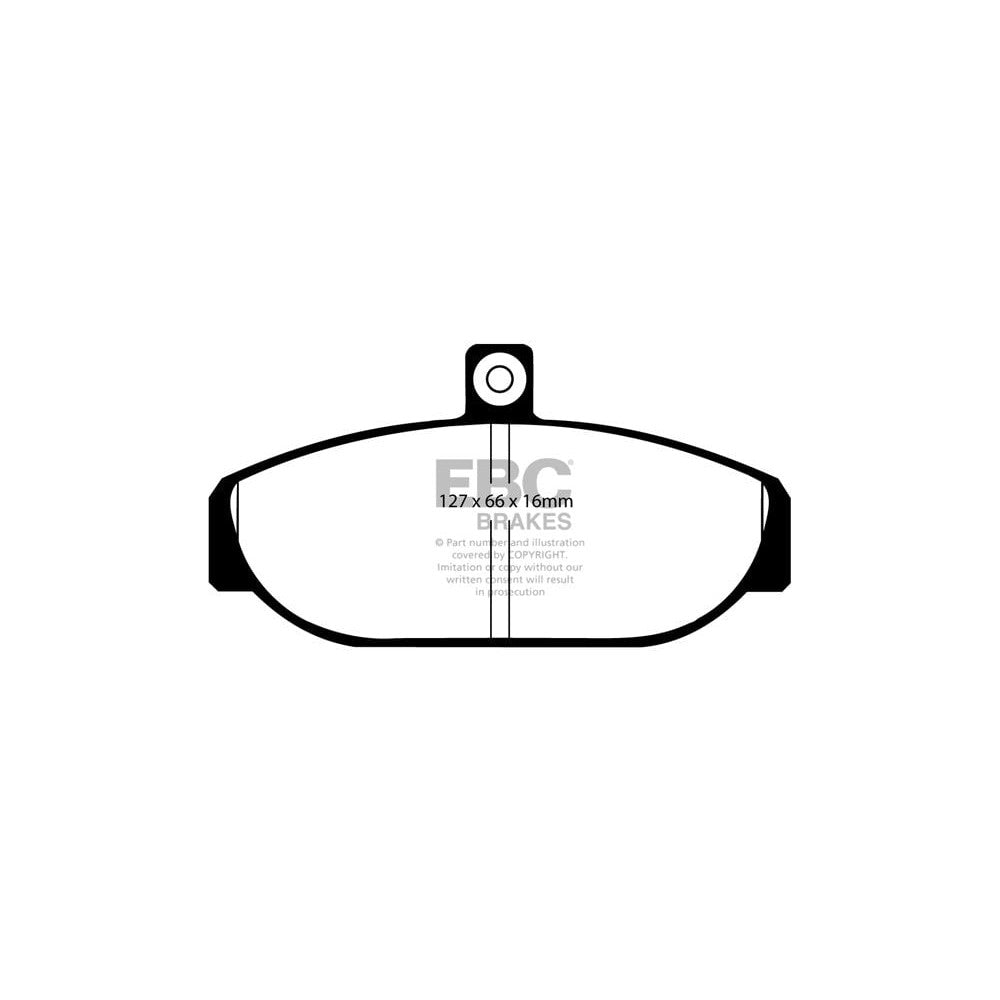 EBC Yellowstuff Brake Pads 127mm x 66mm DP4435R - Front