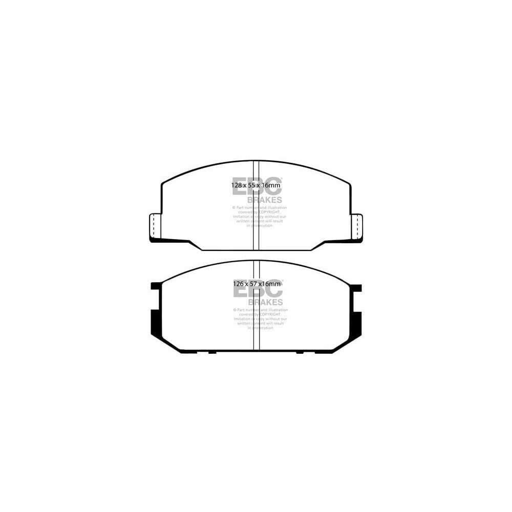 EBC Ultimax Brake Pads 128mm x 55mm DP456 - Front