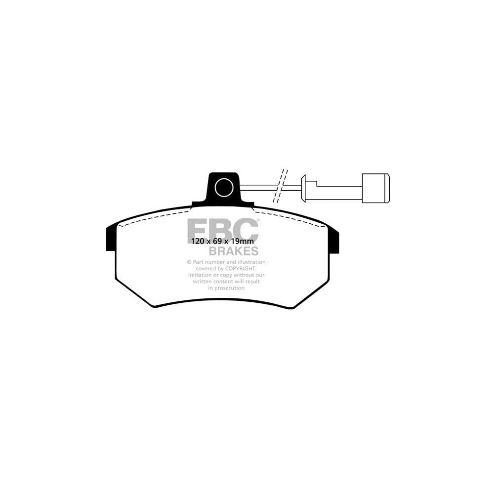 EBC Ultimax Brake Pads 120mm x 69mm DP486 - Front