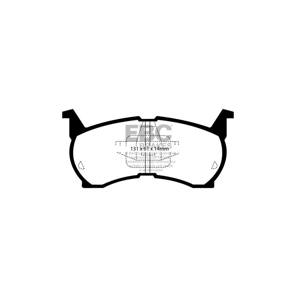 EBC Ultimax Brake Pads 131mm x 61mm DP490 - Front