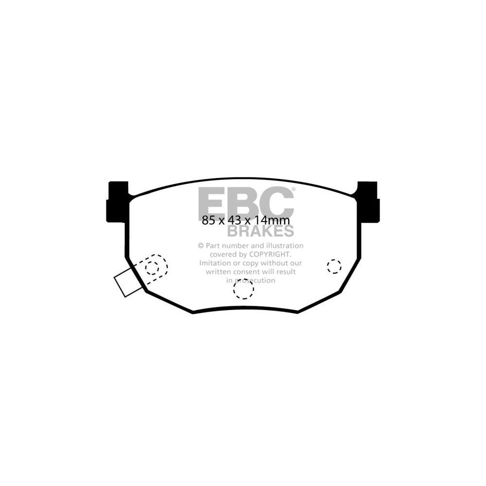 EBC Ultimax Brake Pads 85mm x 43mm DP528 - Rear