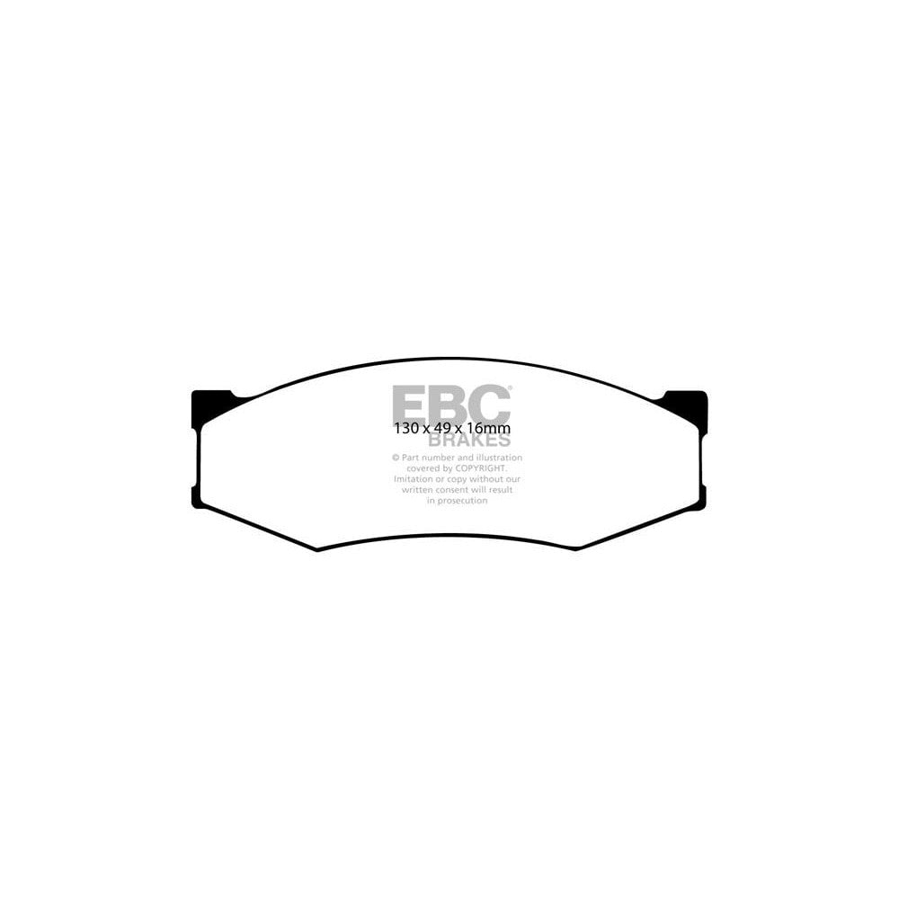 EBC Greenstuff 6000 Brake Pads 130mm x 49mm DP6538 - Front