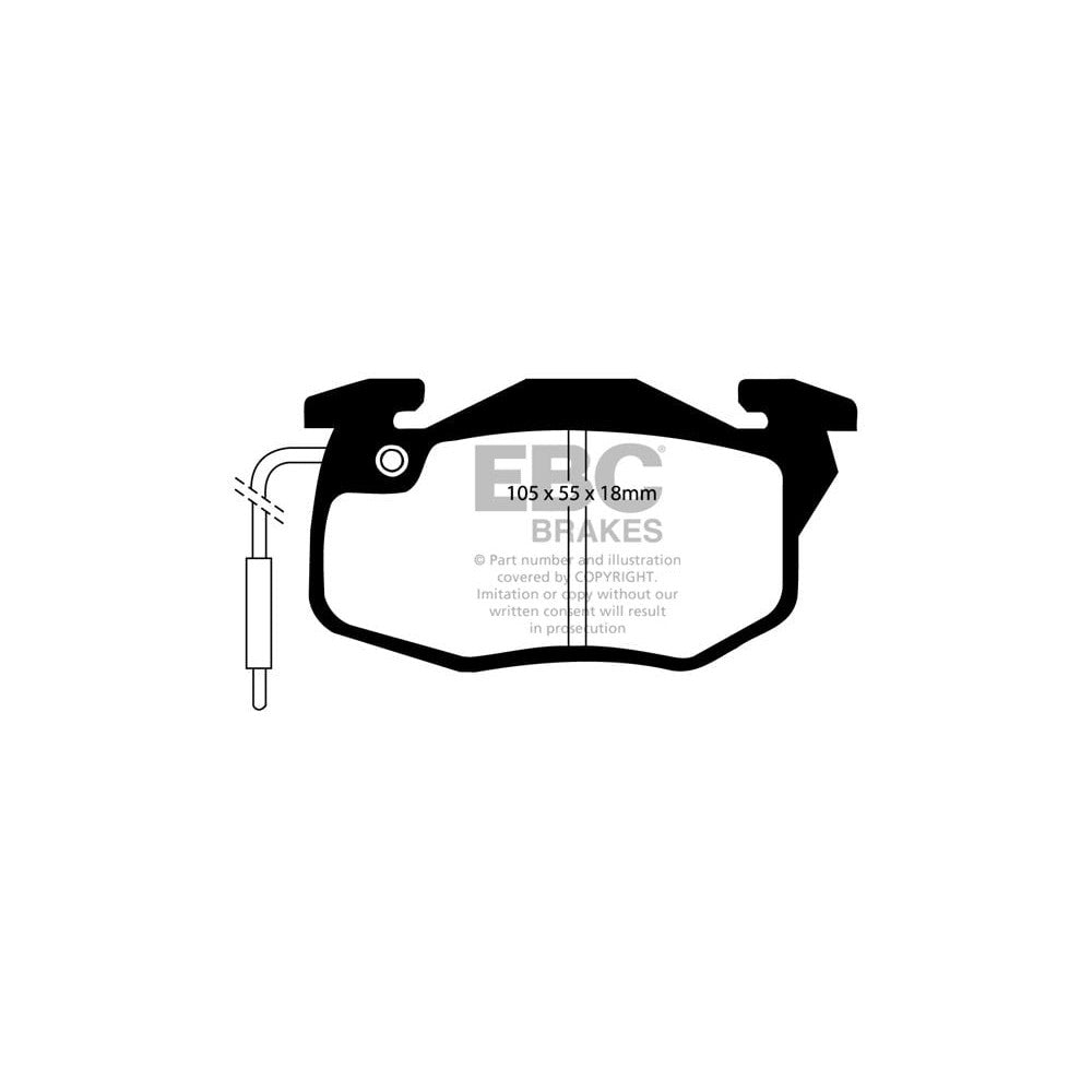 EBC Ultimax Brake Pads 105mm x 55mm DP545 - Front