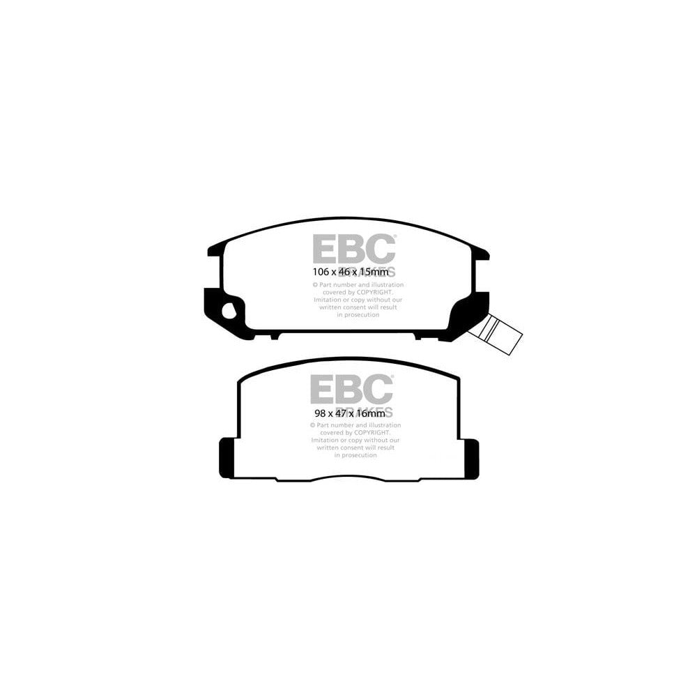 EBC Yellowstuff Brake Pads 106mm x 46mm DP4602R - Rear