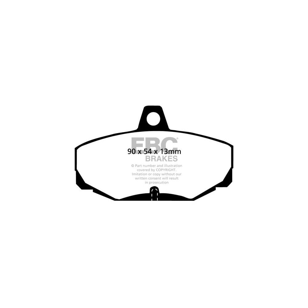 EBC Greenstuff 2000 Brake Pads 90mm x 54mm DP2617 - Rear