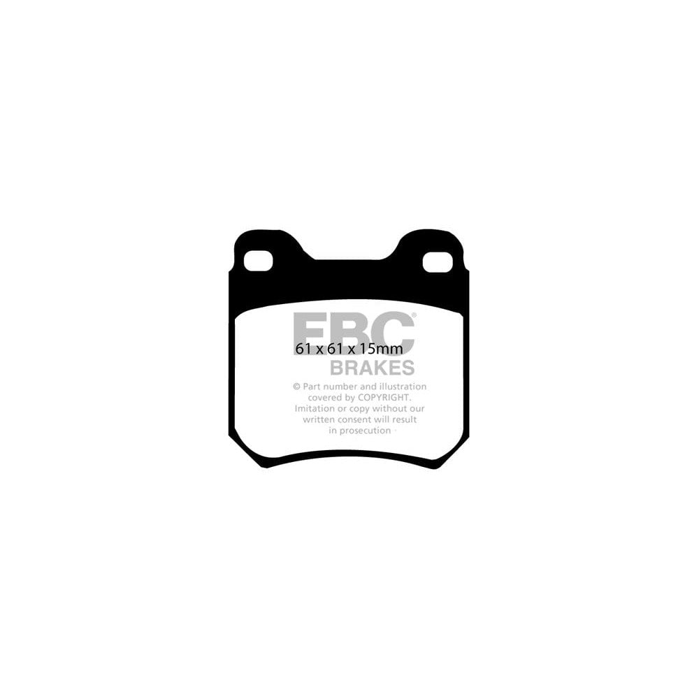 EBC Greenstuff 2000 Brake Pads 61mm x 61mm DP2675 - Rear