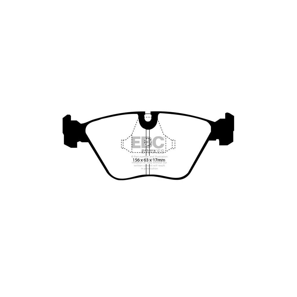 EBC Yellowstuff Brake Pads 156mm x 63mm DP4689/2R - Front