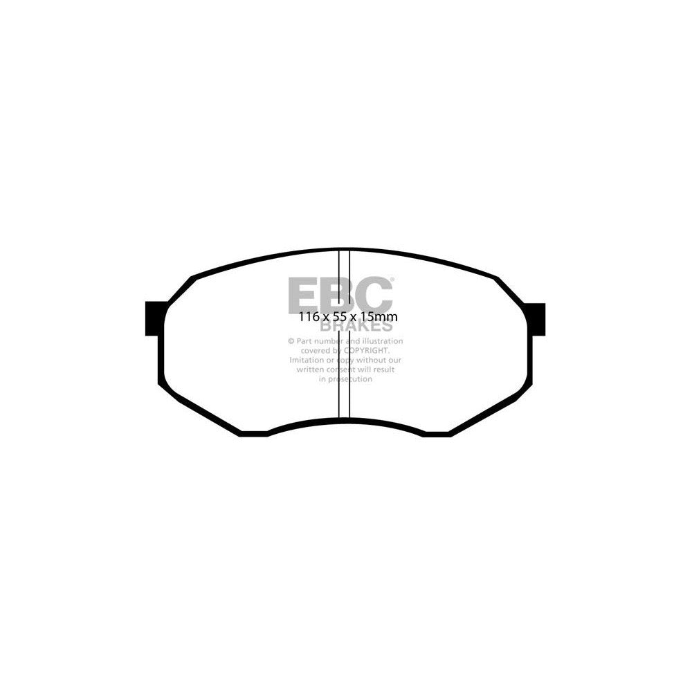 EBC Ultimax Brake Pads 116mm x 55mm DP730 - Front