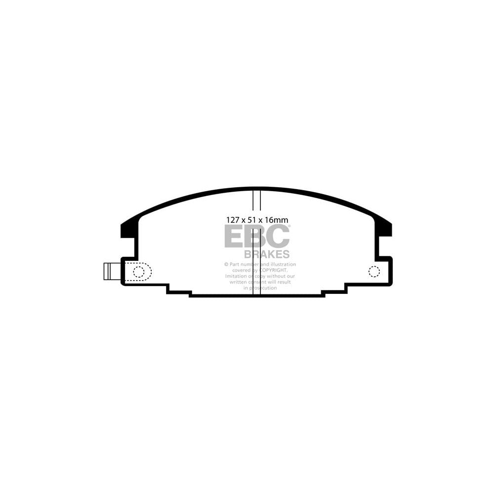 EBC Ultimax Brake Pads 127mm x 51mm DP746 - Front
