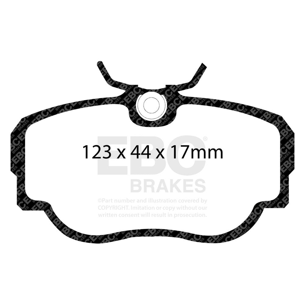 EBC Ultimax Brake Pads 123mm x 44mm DP779 - Front