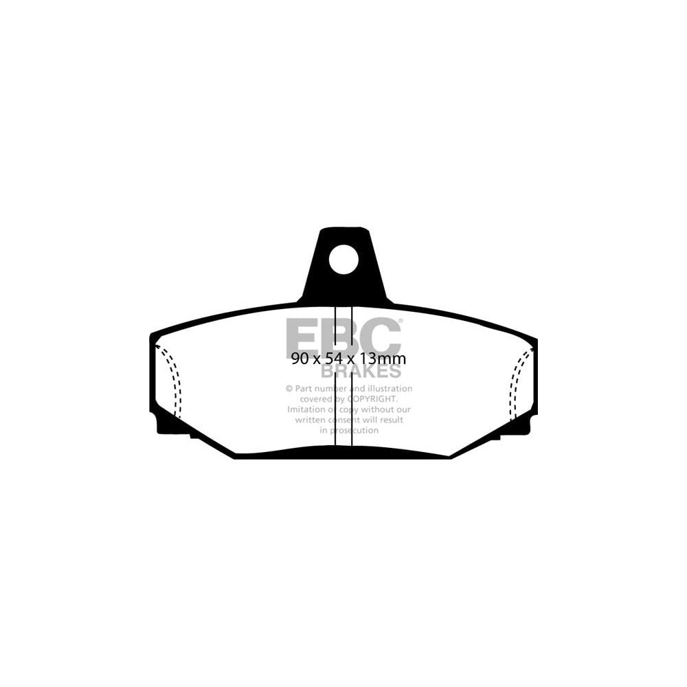 EBC Redstuff Brake Pads 90mm x 54mm DP3793C - Rear