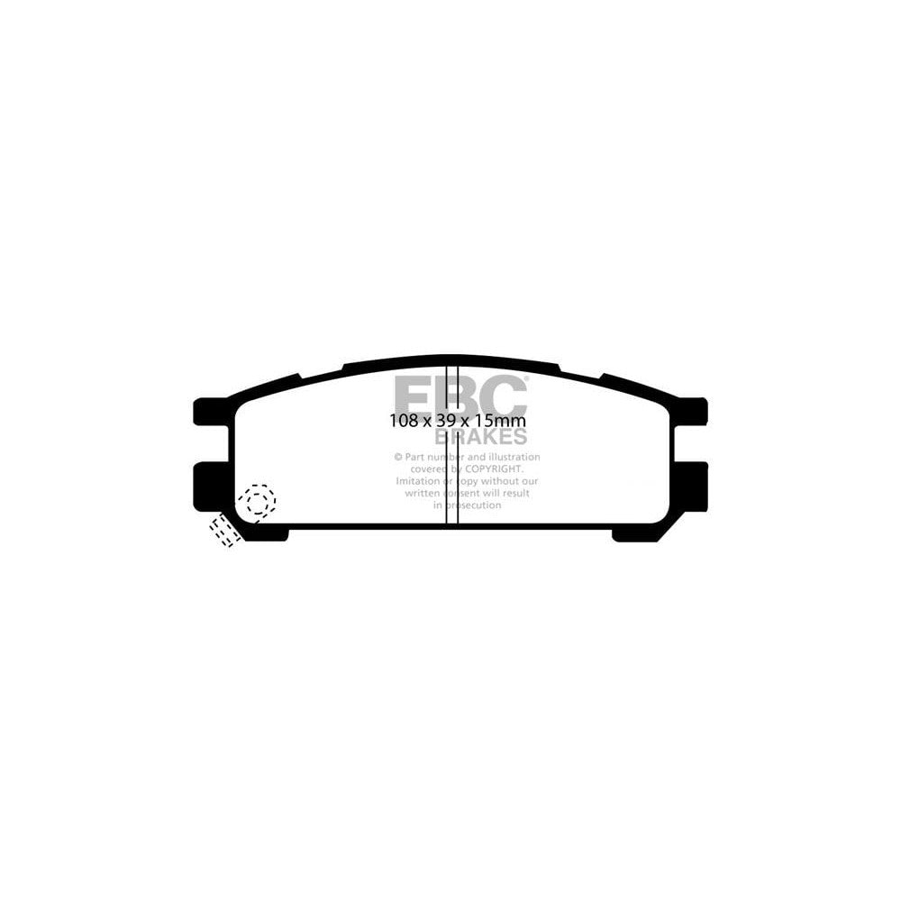 EBC Orangestuff Brake Pads 108mm x 39mm DP9821 - Rear