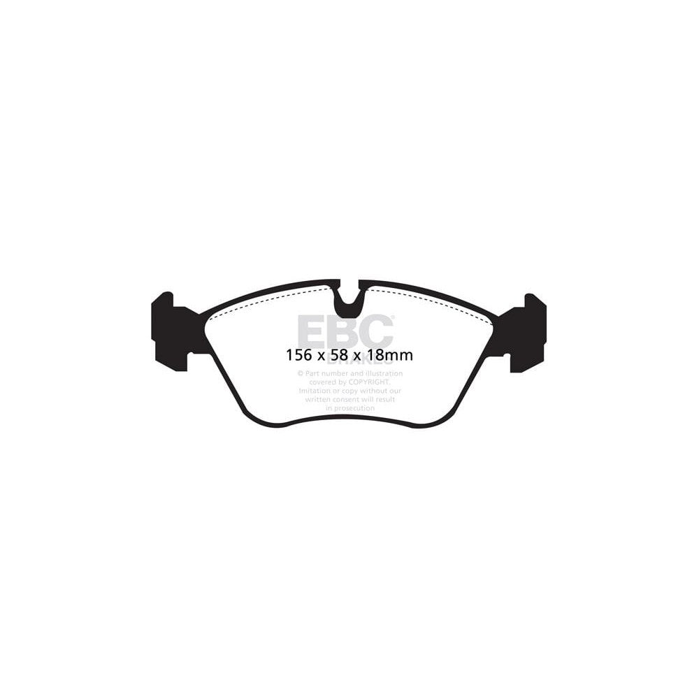 EBC Ultimax Brake Pads 156mm x 63mm DP880 - Front