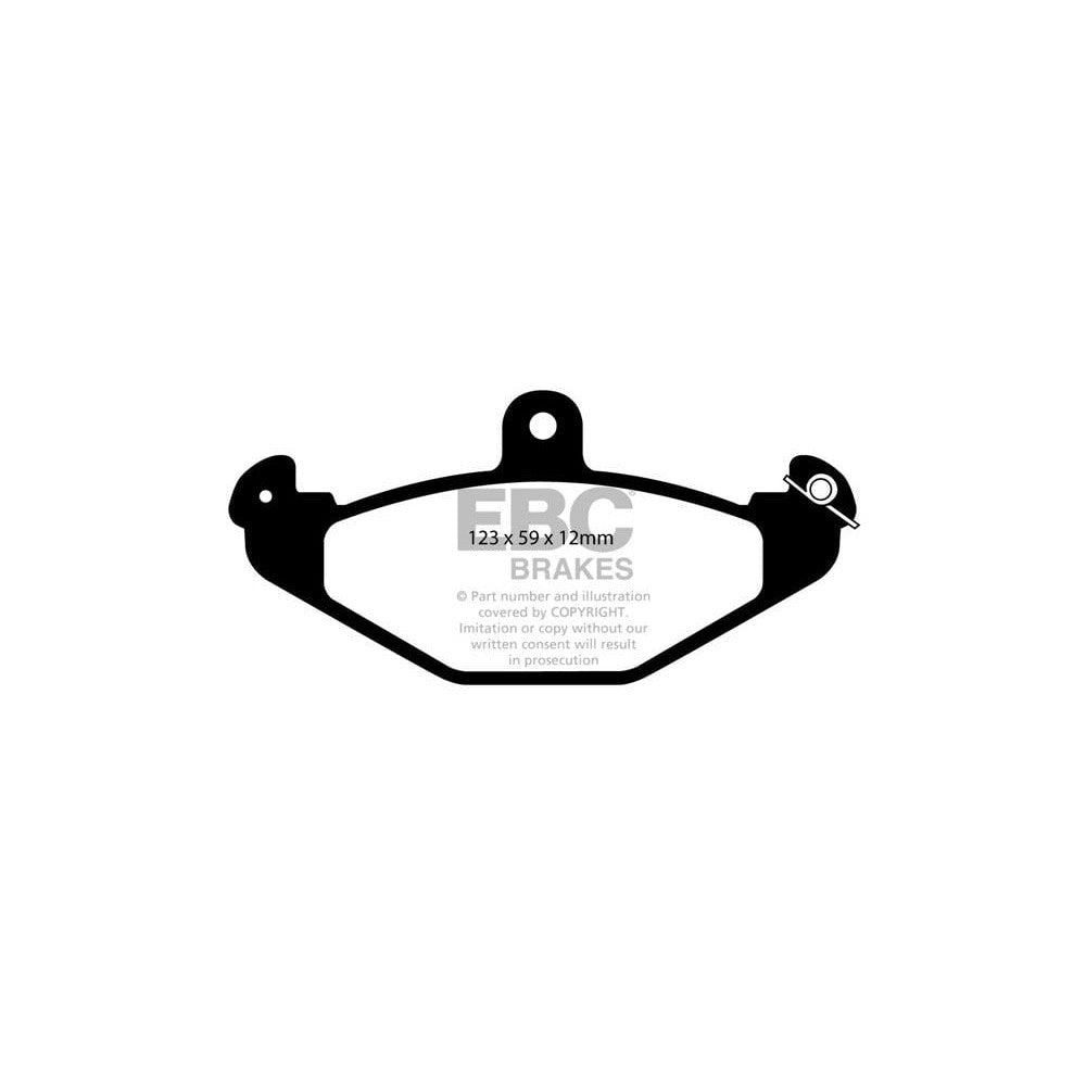 EBC Orangestuff Brake Pads 123mm x 59mm DP9885/2 - Rear