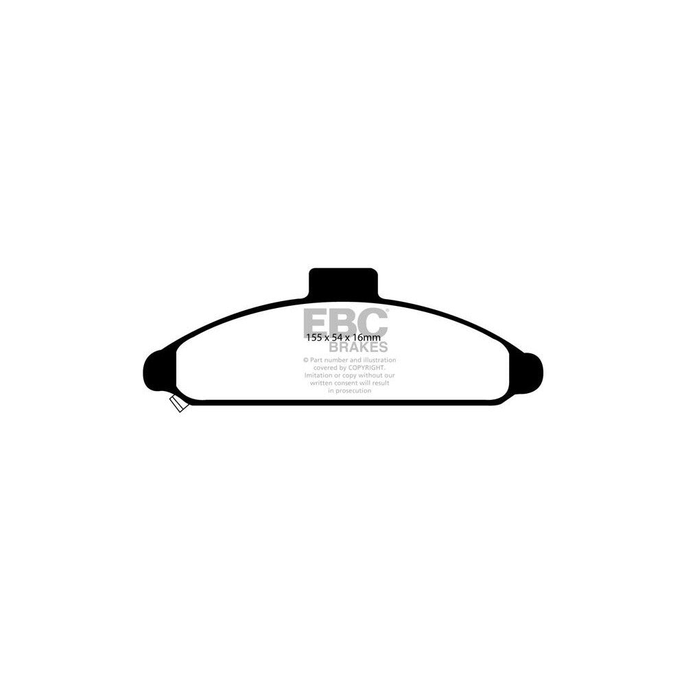 EBC Ultimax Brake Pads 155mm x 54mm DP919 - Front