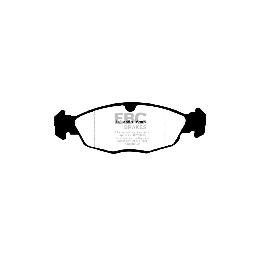 EBC Greenstuff 2000 Brake Pads 141mm x 48mm DP2940 - Front
