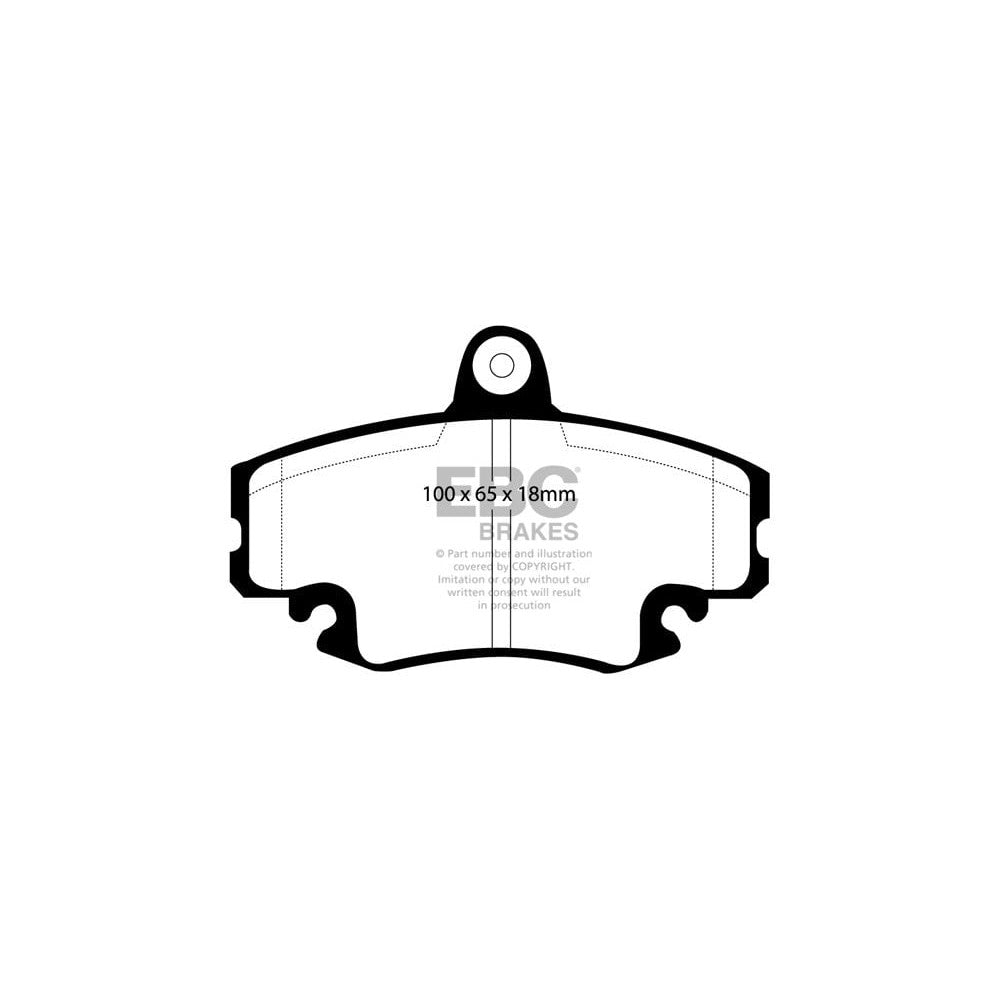 EBC Ultimax Brake Pads 100mm x 65mm DP959 - Front