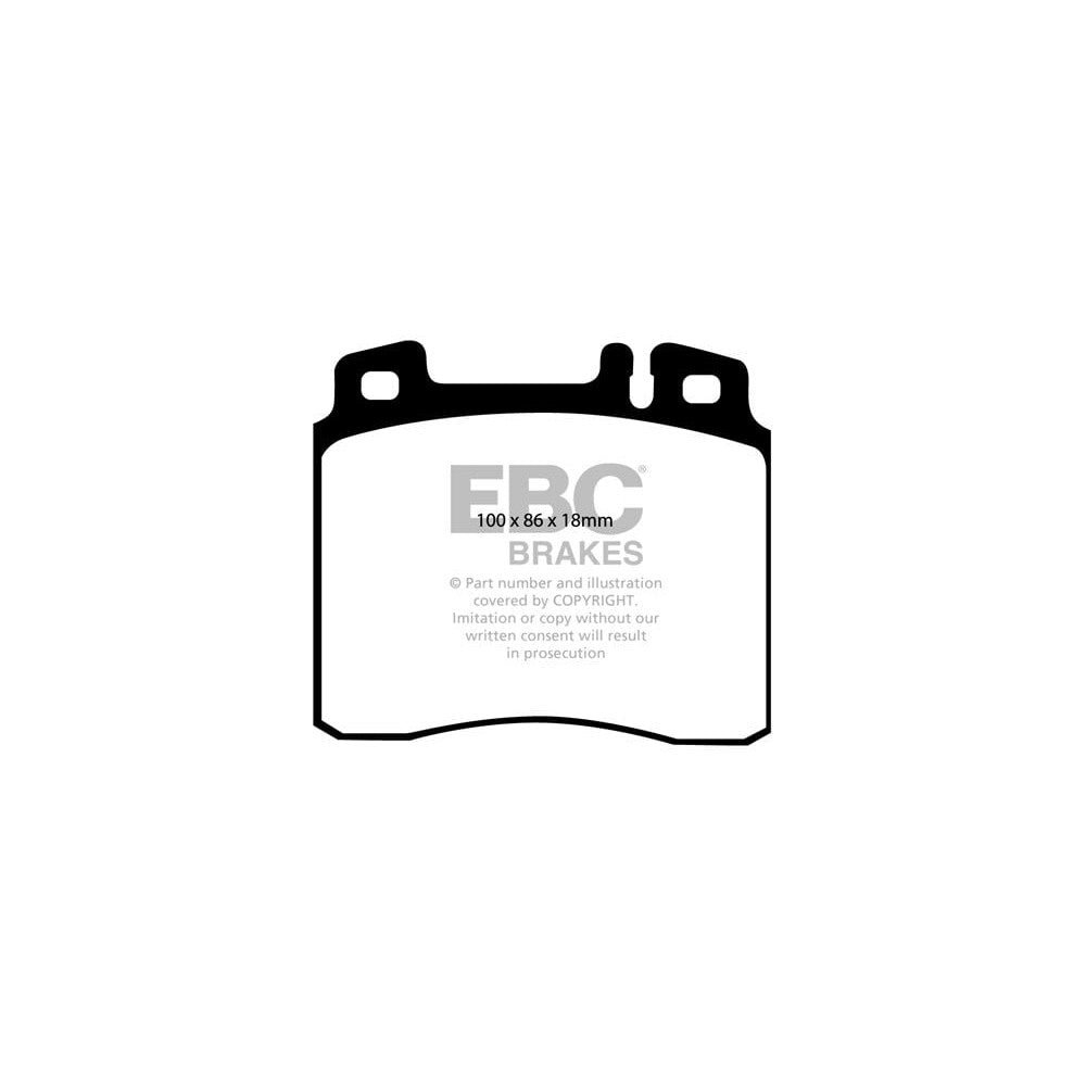 EBC Greenstuff 2000 Brake Pads 100mm x 86mm DP2963 - Front