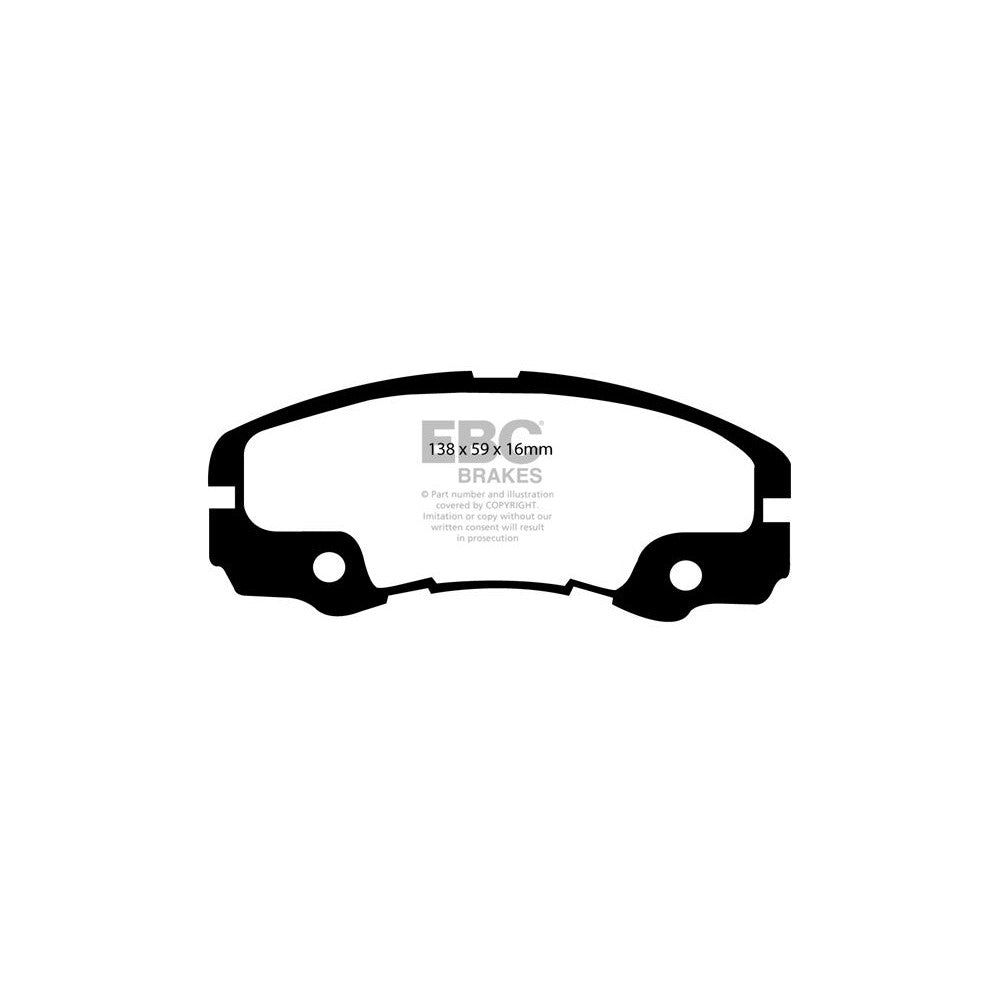 EBC Ultimax Brake Pads 138mm x 59mm DP973/2 - Front