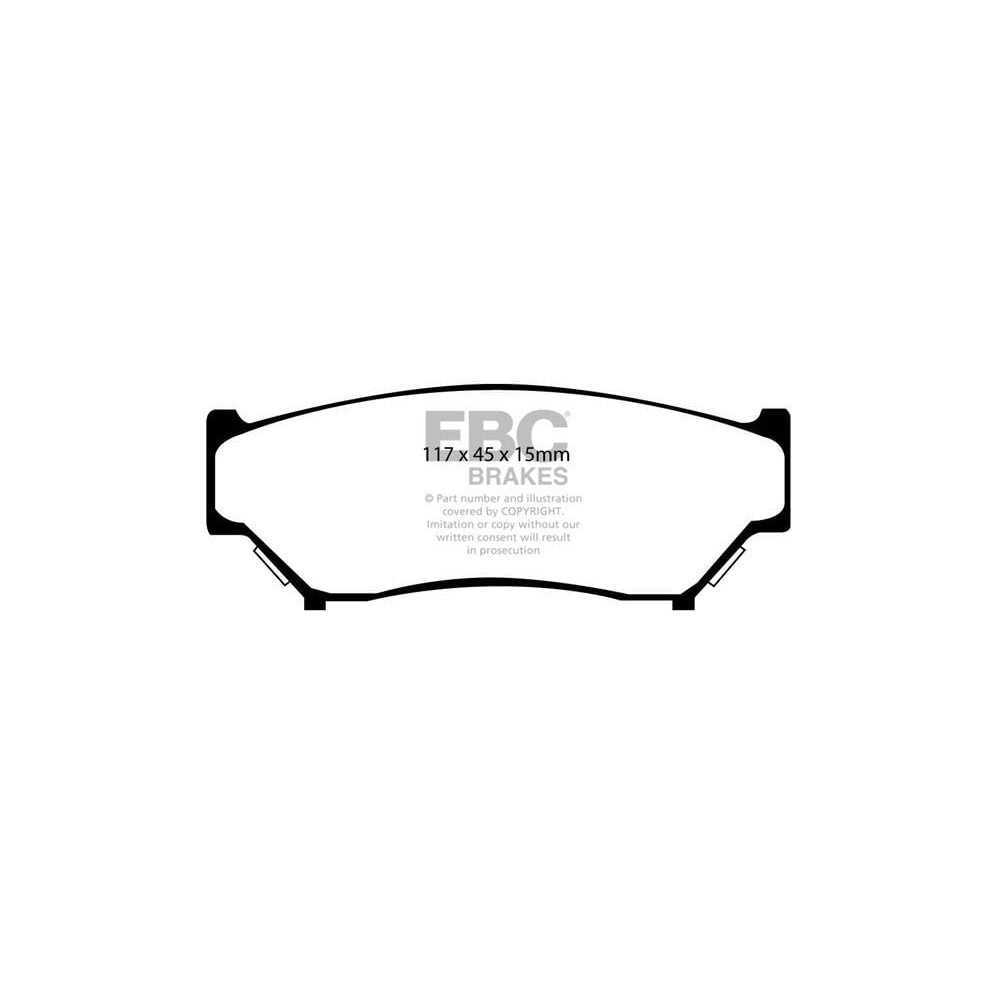 EBC Ultimax Brake Pads 117mm x 45mm DP979 - Front