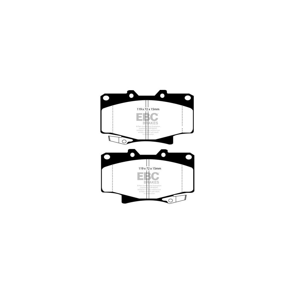 EBC Ultimax Brake Pads 119mm x 72mm DP992 - Front