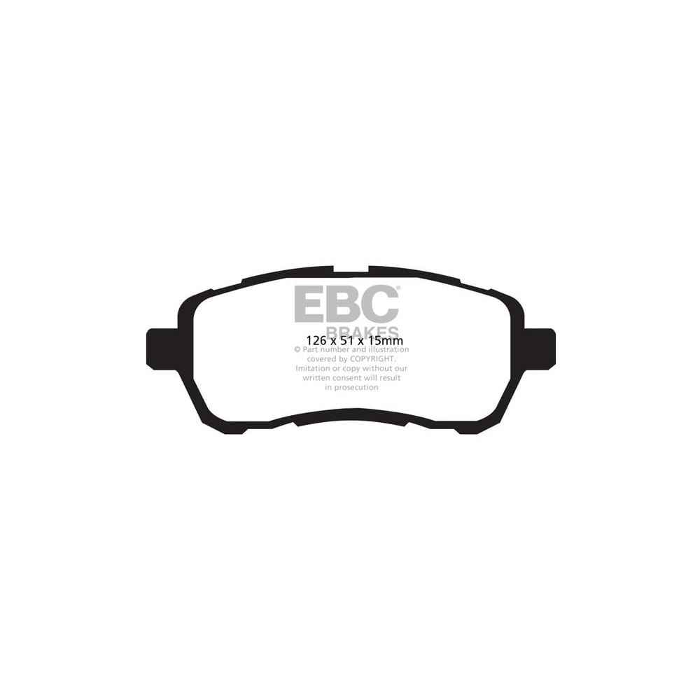 EBC Ultimax Brake Pads 126mm x 51mm DPX2003 - Front
