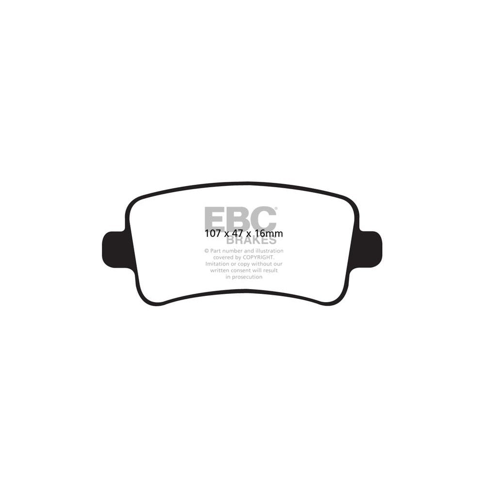 EBC Greenstuff 2000 Brake Pads 107mm x 47mm DP22016 - Rear
