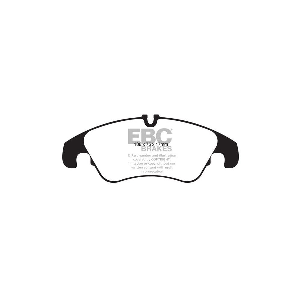 EBC Yellowstuff Brake Pads 188mm x 75mm DP42022R - Front