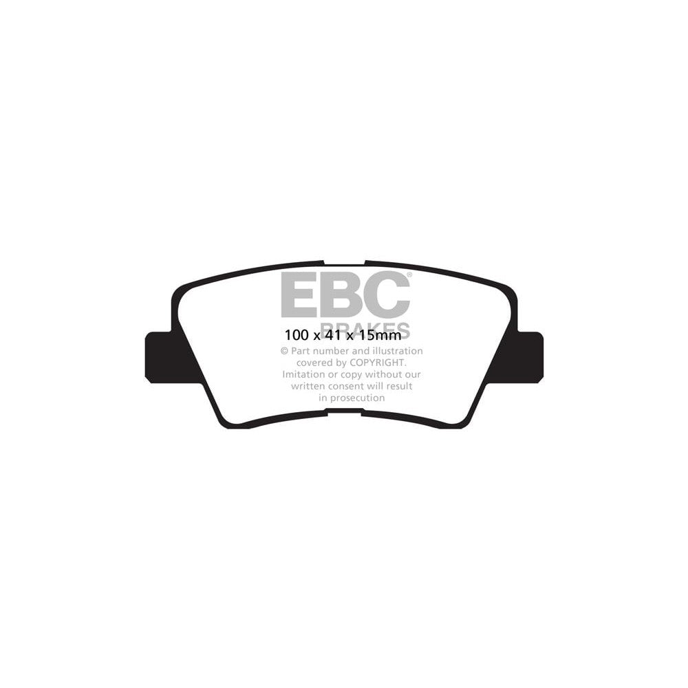 EBC Yellowstuff Brake Pads 100mm x 41mm DP42031R - Rear