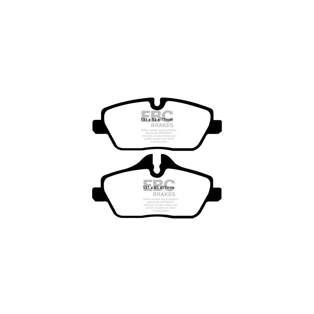EBC Yellowstuff Brake Pads 131mm x 65mm DP42056R - Front