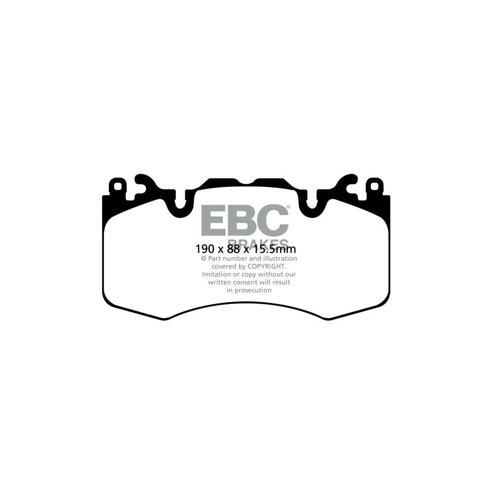 EBC Yellowstuff Brake Pads 190mm x 88mm DP42064R - Front