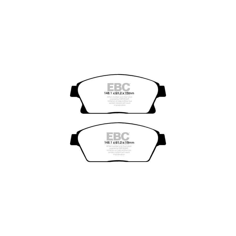 EBC Ultimax Brake Pads 148.1mm x 61.2mm DPX2067 - Front
