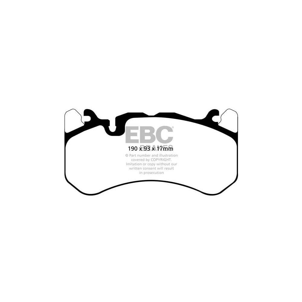 EBC Orangestuff Brake Pads 190mm x 93mm DP92081 - Front