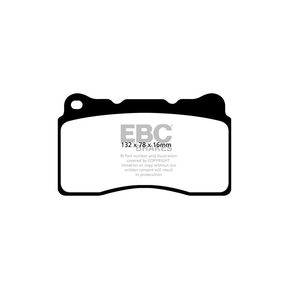 EBC Redstuff Brake Pads 132mm x 78mm DP32093C - Front