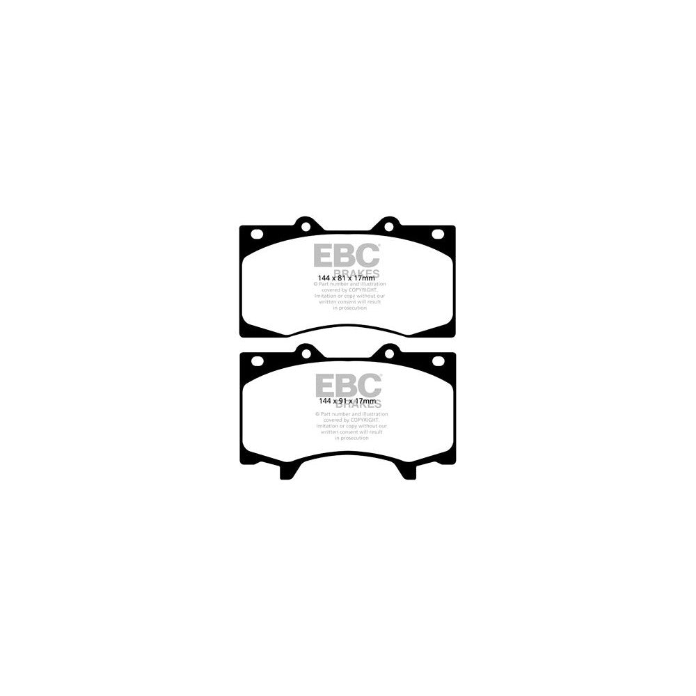 EBC Greenstuff 6000 Brake Pads 144mm x 91mm DP62125 - Front