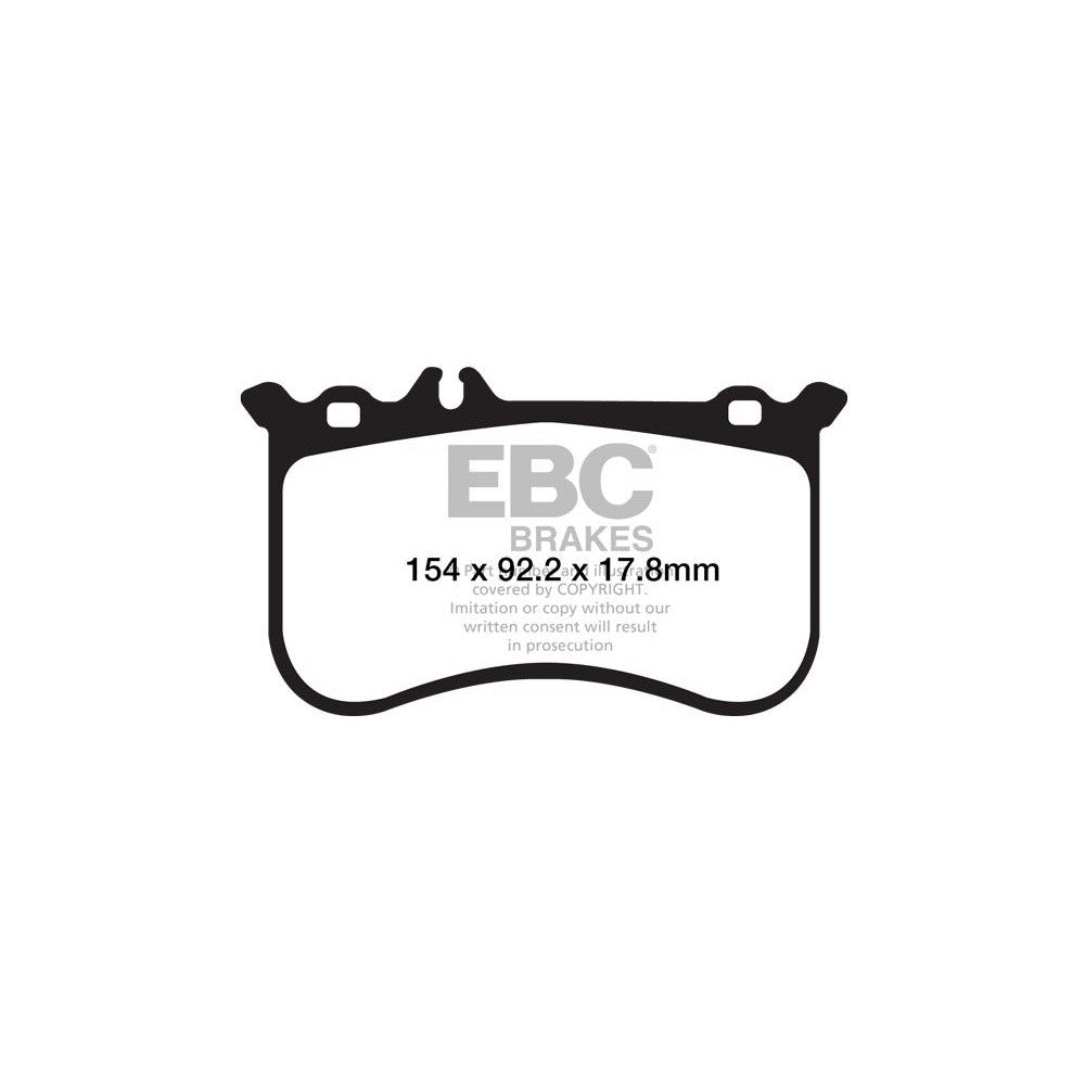 EBC Redstuff Brake Pads 154mm x 93mm DP32138C - Front