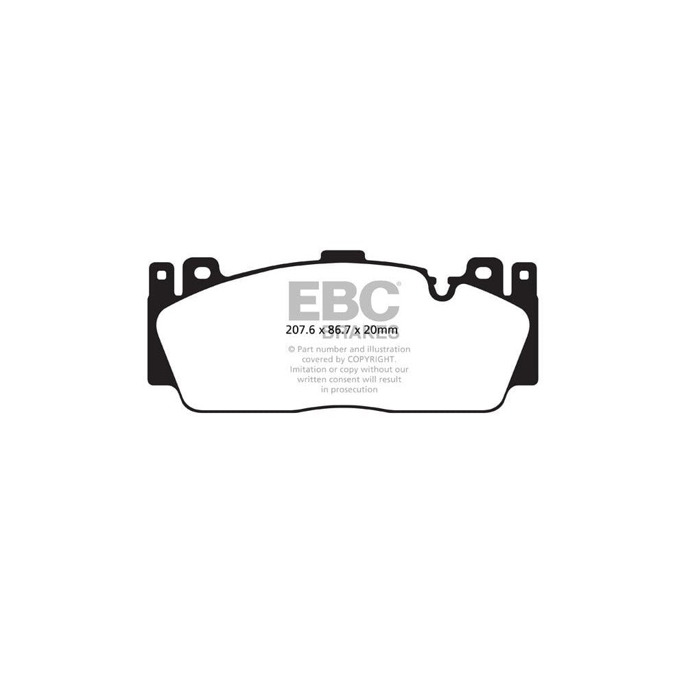 EBC Bluestuff NDX Brake Pads 208mm x 87mm DP52148NDX - Front
