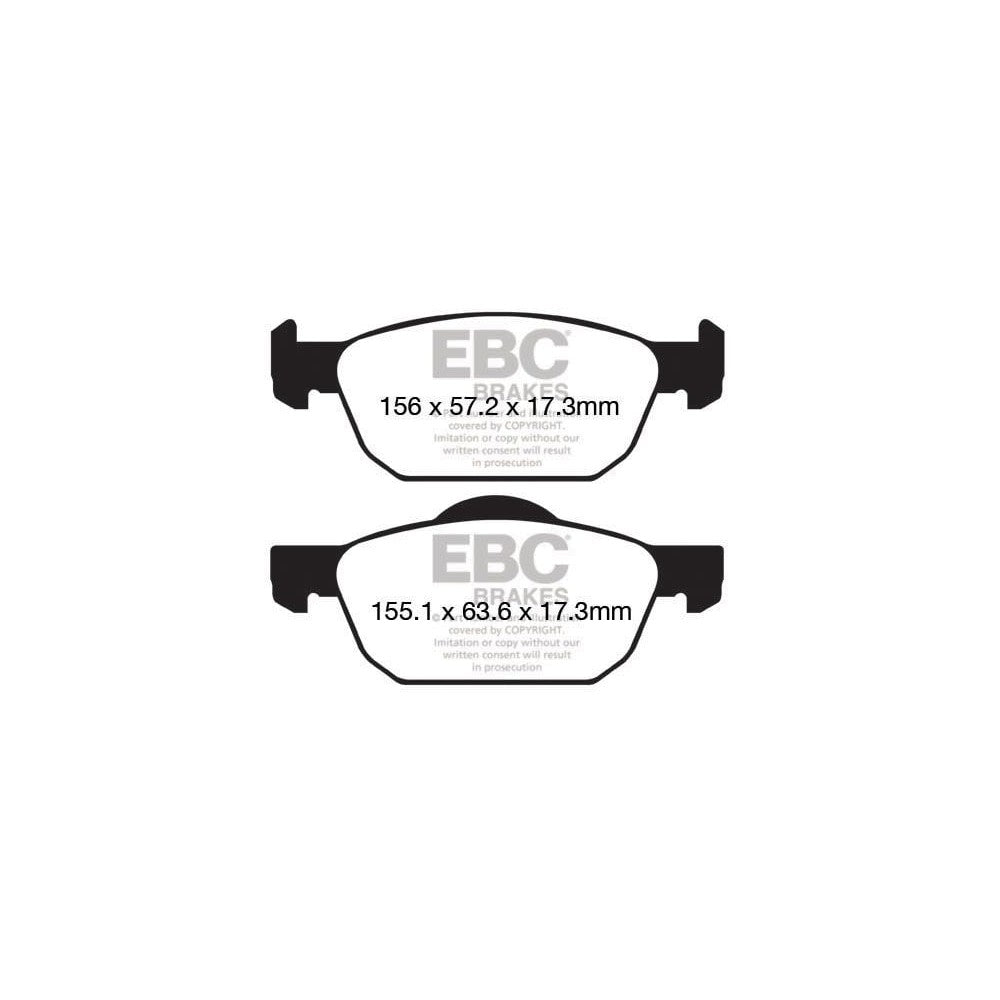 EBC Ultimax Brake Pads 155.1mm x 63.6mm DPX2154 - Front