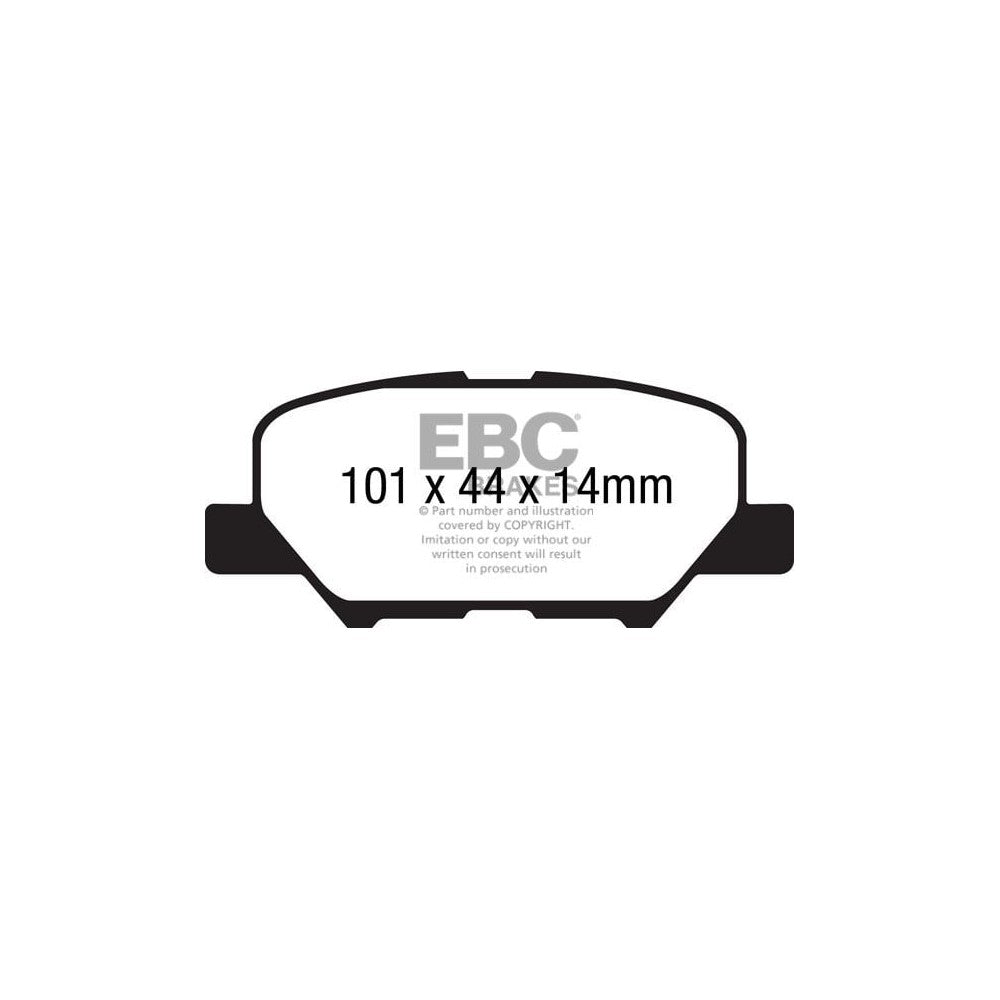 EBC Ultimax Brake Pads 101mm x 44mm DPX2171 - Rear