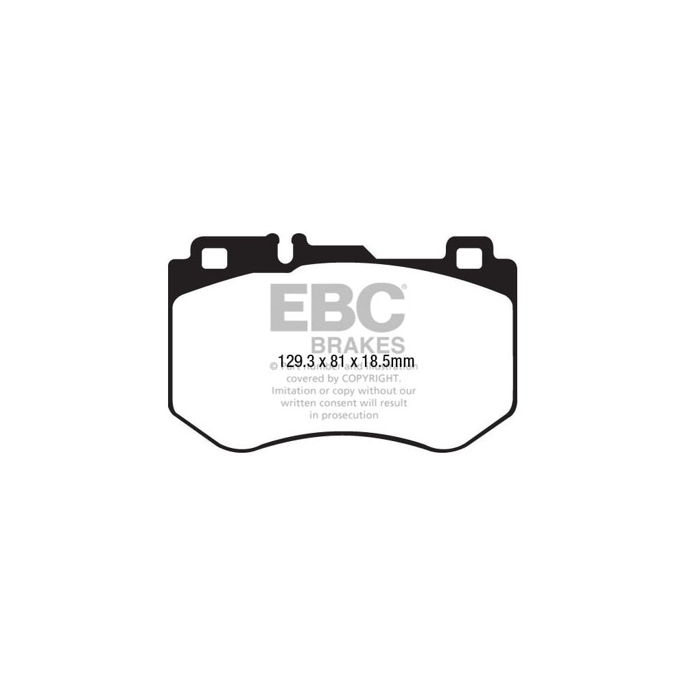 EBC Ultimax Brake Pads 129.3mm x 81mm DPX2209 - Front