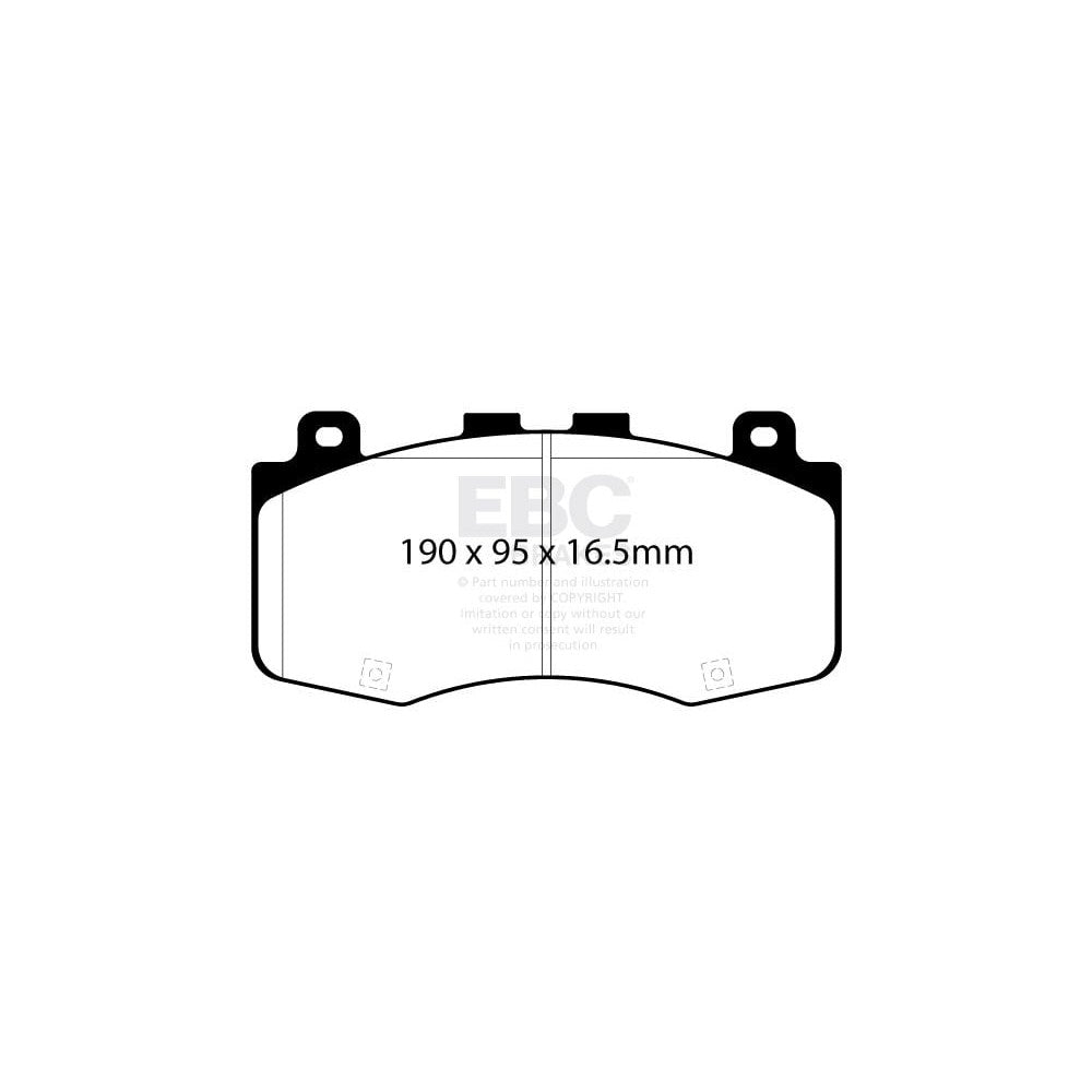 EBC Bluestuff NDX Brake Pads 189.8mm x 93.9mm DP52400NDX - Front